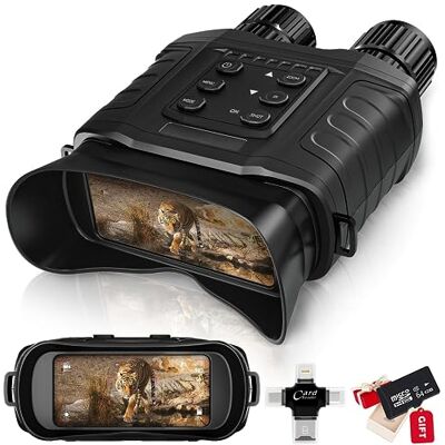 BraveKing Nachtsichtgerät, 20X Optischer & 4X Digitales Zoom 1640ft Erkennungsweite Wasserdichtes Hochempfindlicher CMOS-Sensor 850nm Infrarot-Nachtsichtbrille für Erwachsene, Jagd Camping Überwachung BraveKing Nachtsichtgerät, 20X Optischer & 4X Digitales Zoom 1640ft Erkennungsweite Wasserdichtes Hochempfindlicher CMOS-Sensor 850nm Infrarot-Nachtsichtbrille für Erwachsene, Jagd Camping Überwachung