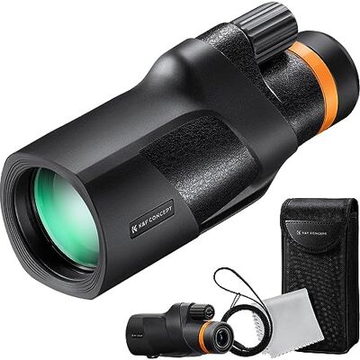 K&F CONCEPT Monokular Teleskop 12x50 HD IP68 Handy Fernrohr Mit Arca-Schnittstelle für Vogelbeobachtung, Jagen, Wandern, Konzert, Schwarz K&F CONCEPT Monokular Teleskop 12x50 HD IP68 Handy Fernrohr Mit Arca-Schnittstelle für Vogelbeobachtung, Jagen, Wandern, Konzert, Schwarz
