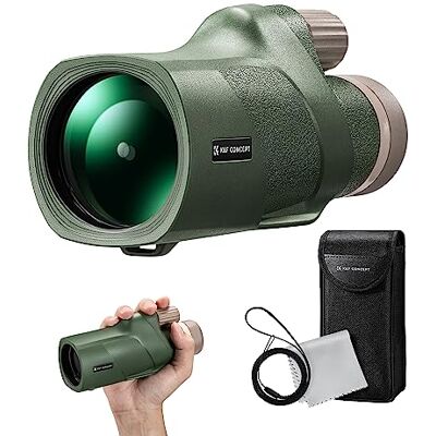 K&F CONCEPT Monokular Teleskop 12x50 HD Handy Fernrohr Mit Arca-Schnittstelle für Vogelbeobachtung, Jagen, Wandern, Konzert (IP66 Wasserdicht Grün) K&F CONCEPT Monokular Teleskop 12x50 HD Handy Fernrohr Mit Arca-Schnittstelle für Vogelbeobachtung, Jagen, Wandern, Konzert (IP66 Wasserdicht Grün)