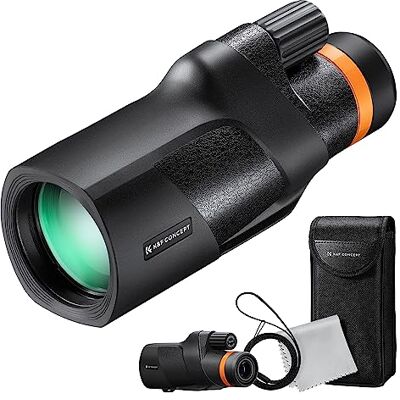 K&F CONCEPT Monokular Teleskop IP68 Wasserdicht 12x50 HD Handy Fernrohr Mit Arca-Schnittstelle für Vogelbeobachtung, Jagen, Wandern, Konzert, Schwarz K&F CONCEPT Monokular Teleskop IP68 Wasserdicht 12x50 HD Handy Fernrohr Mit Arca-Schnittstelle für Vogelbeobachtung, Jagen, Wandern, Konzert, Schwarz