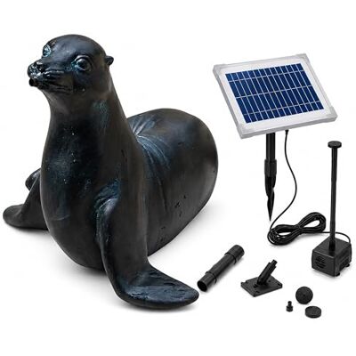 Esotec Solar Wasserspeier Set Seehund Sammy 250l/h 5Wp IP68 101676 5Wp Solarmodul, 250l/h, IP68 Pumpe, 1m Förderhöhe, Trockenlaufschutz, 5m Kabel, Polyresin, 2x1,5m Schlauch, 8VDC Esotec Solar Wasserspeier Set Seehund Sammy 250l/h 5Wp IP68 101676 5Wp Solarmodul, 250l/h, IP68 Pumpe, 1m Förderhöhe, Trockenlaufschutz, 5m Kabel, Polyresin, 2x1,5m Schlauch, 8VDC