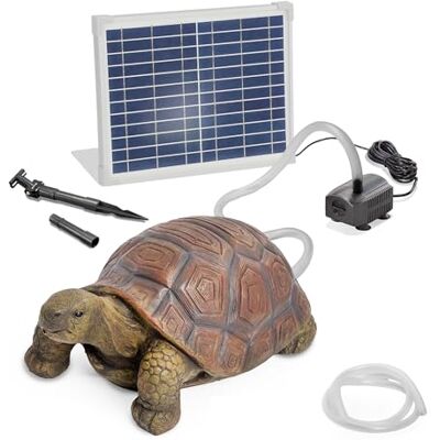 Esotec Solar Wasserspeier Set Schildkröte Maru 650l/h 12Wp IP68 101673 12Wp Solarmodul, 650l/h, IP68 Pumpe, 1,4m Förderhöhe, Trockenlaufschutz, 5m Kabel, Polyresin, 1,5m Schlauch, 12VDC Esotec Solar Wasserspeier Set Schildkröte Maru 650l/h 12Wp IP68 101673 12Wp Solarmodul, 650l/h, IP68 Pumpe, 1,4m Förderhöhe, Trockenlaufschutz, 5m Kabel, Polyresin, 1,5m Schlauch, 12VDC