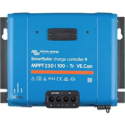 Victron Energy Victron SmartSolar MPPT 250/100 100A Solarladesteuerung für Solarmodule bis 1450W (12V) / 2900W (24V) / 4350W (36V) / 5800W (48V) und bis zu 250V Victron Energy Victron SmartSolar MPPT 250/100 100A Solarladesteuerung für Solarmodule bis 1450W (12V) / 2900W (24V) / 4350W (36V) / 5800W (48V) und bis zu 250V