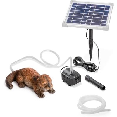 Esotec Solar Wasserspeier Set Fischotter Otti 250l/h 5Wp IP68 101674 5Wp Solarmodul, 250l/h, IP68 Pumpe, 1m Förderhöhe, Trockenlaufschutz, 5m Kabel, Polyresin, 1,5m Schlauch, 8VDC Esotec Solar Wasserspeier Set Fischotter Otti 250l/h 5Wp IP68 101674 5Wp Solarmodul, 250l/h, IP68 Pumpe, 1m Förderhöhe, Trockenlaufschutz, 5m Kabel, Polyresin, 1,5m Schlauch, 8VDC