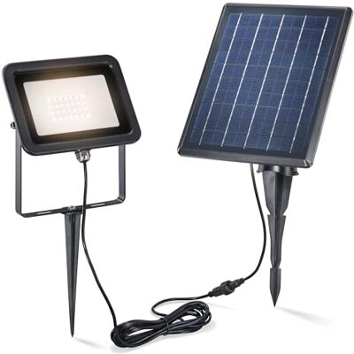 Esotec Solarstrahler Gartenstrahler Power Flood Garten, Solar Spot 102701 Solarstrahler, Wand-/Bodenmontage, LED 3000K 150lm warmweiß, 5Wp Solarmodul, LiFePO4 Akku wechselbar, IP54, Metallgehäuse Esotec Solarstrahler Gartenstrahler Power Flood Garten, Solar Spot 102701 Solarstrahler, Wand-/Bodenmontage, LED 3000K 150lm warmweiß, 5Wp Solarmodul, LiFePO4 Akku wechselbar, IP54, Metallgehäuse
