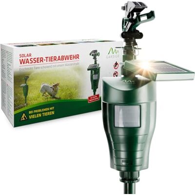 Gardigo Solar Tiervertreiber mit Bewegungsmelder, Reichweite 10 m Solarbetriebene Vogel- und Katzenschreck für den Garten, PIR-Bewegungsmelder, tierfreundliche Tierabwehr. Gardigo Solar Tiervertreiber mit Bewegungsmelder, Reichweite 10 m Solarbetriebene Vogel- und Katzenschreck für den Garten, PIR-Bewegungsmelder, tierfreundliche Tierabwehr.