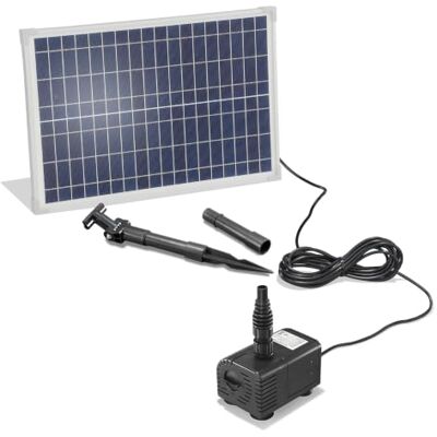 Esotec Solarpumpe Solar Bachlaufpumpe Wasserfall 25/1600 101018 Pumpe 1600l/h, Förderhöhe 2,3m, Trockenlaufschutz, Direktbetrieb, Solarmodul 25Wp, Anschluss 13/19/25mm, bis 2m Eintauchtiefe Esotec Solarpumpe Solar Bachlaufpumpe Wasserfall 25/1600 101018 Pumpe 1600l/h, Förderhöhe 2,3m, Trockenlaufschutz, Direktbetrieb, Solarmodul 25Wp, Anschluss 13/19/25mm, bis 2m Eintauchtiefe