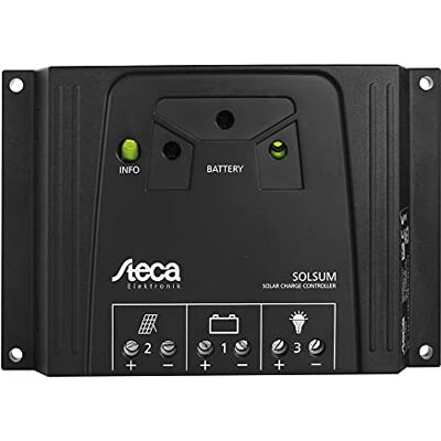 STECA Controlador de carga solar Solsum 10.10F 12/24V 10A STECA Controlador de carga solar Solsum 10.10F 12/24V 10A