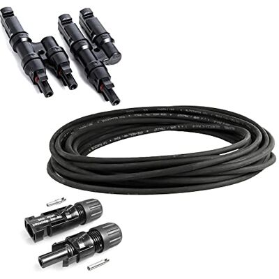 Offgridtec © Solar Connection Kit 2 4mm² 10m Solarkabel + MC4 Steckverbindungen + Y-Abzweigbuchsen Offgridtec © Solar Connection Kit 2 4mm² 10m Solarkabel + MC4 Steckverbindungen + Y-Abzweigbuchsen