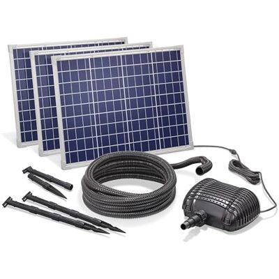 Esotec Solar Bachlaufpumpe Wasserfall Quellstein Komplettset 101571 150Wp Solarmodul, 4300l/h Pumpe, Förderhöhe bis 4,2m, IP68, Trockenlaufschutz, 5m Spiralschlauch, 18VDC, Bachlauf Esotec Solar Bachlaufpumpe Wasserfall Quellstein Komplettset 101571 150Wp Solarmodul, 4300l/h Pumpe, Förderhöhe bis 4,2m, IP68, Trockenlaufschutz, 5m Spiralschlauch, 18VDC, Bachlauf