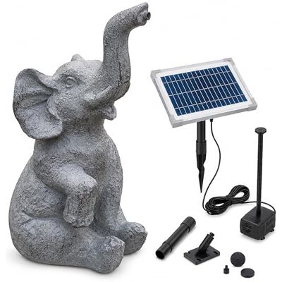 Esotec Solar Wasserspeier Set Elefant LUMI 250l/h 5Wp IP68 101675 5Wp Solarmodul, 250l/h, IP68 Pumpe, 1m Förderhöhe, Trockenlaufschutz, 5m Kabel, Polyresin, 1,5m Schlauch, 8VDC Esotec Solar Wasserspeier Set Elefant LUMI 250l/h 5Wp IP68 101675 5Wp Solarmodul, 250l/h, IP68 Pumpe, 1m Förderhöhe, Trockenlaufschutz, 5m Kabel, Polyresin, 1,5m Schlauch, 8VDC