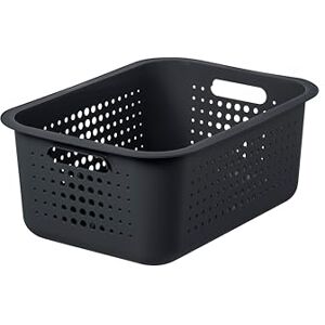 SmartStore 10L Aufbewahrungskorb aus recyceltem Plastik mit Griffen Taupe Ineinander & übereinander stapelbar Mittlerer Korb 37 x 28 x 15 cm SmartStore 10L Aufbewahrungskorb aus recyceltem Plastik mit Griffen Taupe Ineinander & übereinander stapelbar Mittlerer Korb 37 x 28 x 15 cm