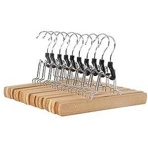 Amazon Holzkleiderbügel für Hosen, Natur, 10er-Pack, Natural, 25x16.5 cm Amazon Holzkleiderbügel für Hosen, Natur, 10er-Pack, Natural, 25x16.5 cm