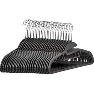 Amazon Strapazierfähige Kunststoff-Kleiderbügel, mit rutschfestem Gummiüberzug und horizontalem Steg, 30er-Pack, Grau Amazon Strapazierfähige Kunststoff-Kleiderbügel, mit rutschfestem Gummiüberzug und horizontalem Steg, 30er-Pack, Grau