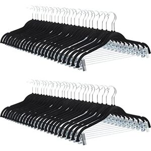 Amazon Velvet Skirt Hangers with Clips, 50er-Pack, Schwarz Amazon Velvet Skirt Hangers with Clips, 50er-Pack, Schwarz