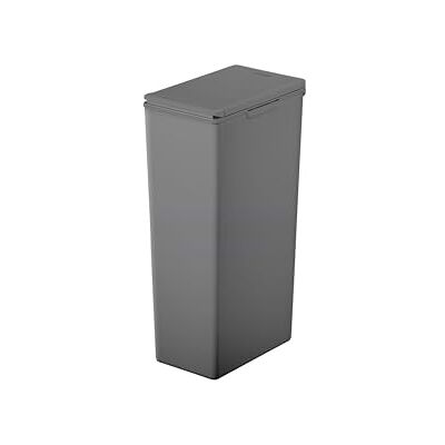 FACKELMANN OSLO Touch Abfallsammler 40L, Dunkelgrau – Ideal als Mehrfachsammler, leicht & robust mit sanfter Touch-Öffnung FACKELMANN OSLO Touch Abfallsammler 40L, Dunkelgrau – Ideal als Mehrfachsammler, leicht & robust mit sanfter Touch-Öffnung