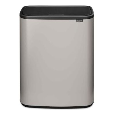 Brabantia Bo Touch Bin Küchenmülleimer 2 x 30 l Abfalleimer mit Soft-Touch-Öffnungssystem Platzsparender Restmülleimer mit zwei Inneneimern für die Küche Soft Grey Brabantia Bo Touch Bin Küchenmülleimer 2 x 30 l Abfalleimer mit Soft-Touch-Öffnungssystem Platzsparender Restmülleimer mit zwei Inneneimern für die Küche Soft Grey