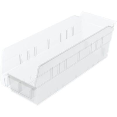 Akro-Mils 30120 Plastic Shelf Bins, Heavy Duty Storage Bins for Garage, Closet, and Drawer Organization, 30.48 cm x 10.16 cm x 10.16 cm, Clear, 24-Pack Akro-Mils 30120 Plastic Shelf Bins, Heavy Duty Storage Bins for Garage, Closet, and Drawer Organization, 30.48 cm x 10.16 cm x 10.16 cm, Clear, 24-Pack