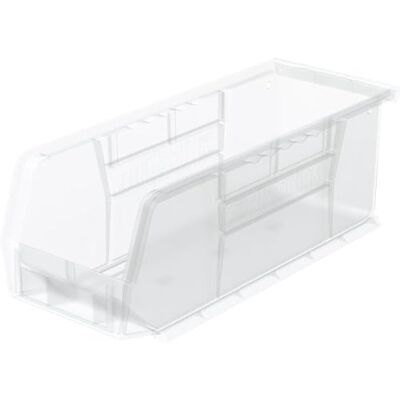 Akro-Mils 30224 Stapelbarer AkroBin aus Kunststoff, 27,9 x 10,2 x 10,2 cm, transparent, 12 Stück Akro-Mils 30224 Stapelbarer AkroBin aus Kunststoff, 27,9 x 10,2 x 10,2 cm, transparent, 12 Stück