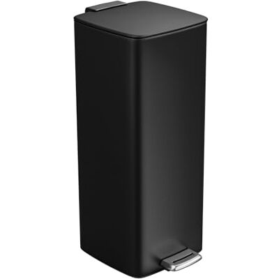 Amig Mülleimer mit Pedal 30 Liter Mod. Artvin Farbe Schwarz Hygienische, freihändige Öffnung 27 x 36 x 65 cm Lackierter Edelstahl Kücheneimer mit hermetisch schließendem Deckel Amig Mülleimer mit Pedal 30 Liter Mod. Artvin Farbe Schwarz Hygienische, freihändige Öffnung 27 x 36 x 65 cm Lackierter Edelstahl Kücheneimer mit hermetisch schließendem Deckel