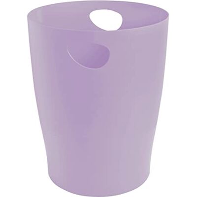 Exacompta 45364D ECOBIN Papierkorb Aquarel 15 Liter mit Griffen. Eleganter und robuster Papierkorb und Mülleimer im modernen Design Mauve Exacompta 45364D ECOBIN Papierkorb Aquarel 15 Liter mit Griffen. Eleganter und robuster Papierkorb und Mülleimer im modernen Design Mauve