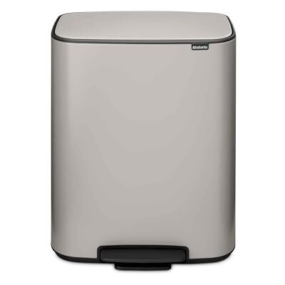 Brabantia Bo Tretmülleimer 60 l (Soft Grey) Restmülleimer mit mit Soft-Close-Funktion und leichtgängigem Pedal, herausnehmbarer Inneneimer, inkl. PerfectFit Abfalleimer Beutel Brabantia Bo Tretmülleimer 60 l (Soft Grey) Restmülleimer mit mit Soft-Close-Funktion und leichtgängigem Pedal, herausnehmbarer Inneneimer, inkl. PerfectFit Abfalleimer Beutel