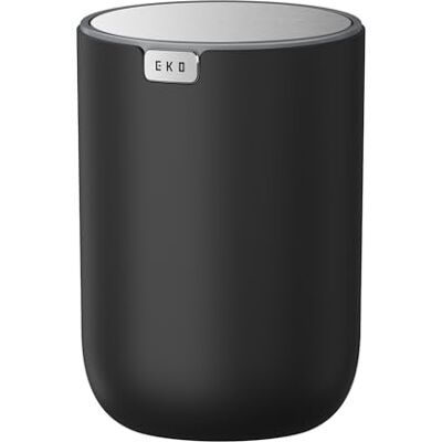 EKO Fandy Tischmülleimer, 1,5 l, Mini-Schreibtisch-Mülleimer mit Schwingdeckel, 1,5 l, kleiner runder Tischabfalleimer für Büro, Zuhause, Badezimmer, Schlafzimmer, Auto (Schwarz) EKO Fandy Tischmülleimer, 1,5 l, Mini-Schreibtisch-Mülleimer mit Schwingdeckel, 1,5 l, kleiner runder Tischabfalleimer für Büro, Zuhause, Badezimmer, Schlafzimmer, Auto (Schwarz)