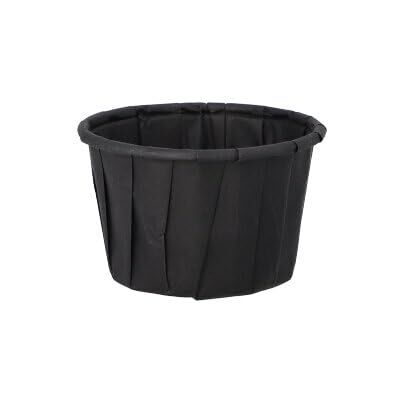 PAPSTAR 5000 Dressingbecher, Papier 35 ml Ø 5 cm · 3,1 cm schwarz PAPSTAR 5000 Dressingbecher, Papier 35 ml Ø 5 cm · 3,1 cm schwarz