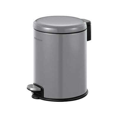 FACKELMANN MILANO Pedal-Abfallsammler 3L Urban Grey – Eleganter Abfalleimer aus Polypropylen in Dunkelgrau, Integrierte Beutelhalterung, Geeignet für Bad & Gäste-WC FACKELMANN MILANO Pedal-Abfallsammler 3L Urban Grey – Eleganter Abfalleimer aus Polypropylen in Dunkelgrau, Integrierte Beutelhalterung, Geeignet für Bad & Gäste-WC