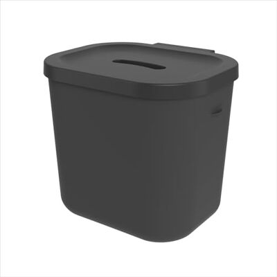 Rotho Salsa Biomülleimer Küche 6 L Bio Mülleimer mit Deckel in Anthrazit Komposteimer Küche, Biomüll sammeln, Mülleimer, Abfalleimer mit Deckel, zum Stellen oder Aufhängen, große Öffnung Rotho Salsa Biomülleimer Küche 6 L Bio Mülleimer mit Deckel in Anthrazit Komposteimer Küche, Biomüll sammeln, Mülleimer, Abfalleimer mit Deckel, zum Stellen oder Aufhängen, große Öffnung