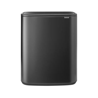 Brabantia Bo Touch Bin für die Küche 60 l XXL Soft-Touch-Abfalleimer mit Inneneimer Platzsparender flacher Abfalleimer für die Küche Stilvolle Abfalllösung Confident Grey Brabantia Bo Touch Bin für die Küche 60 l XXL Soft-Touch-Abfalleimer mit Inneneimer Platzsparender flacher Abfalleimer für die Küche Stilvolle Abfalllösung Confident Grey
