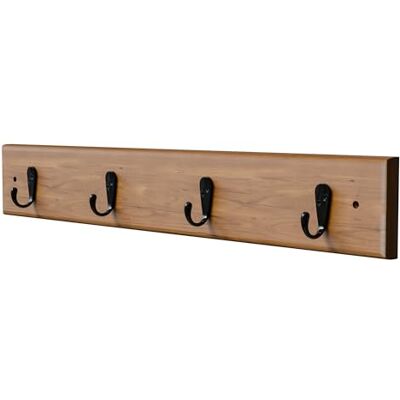 Amig Wandgarderobe Mehrfach 440 x 70 x 53 mm Aufhänger in Akazie/schwarz Hergestellt aus HOLZ + ZAMAK. Mod. CM36 Amig Wandgarderobe Mehrfach 440 x 70 x 53 mm Aufhänger in Akazie/schwarz Hergestellt aus HOLZ + ZAMAK. Mod. CM36