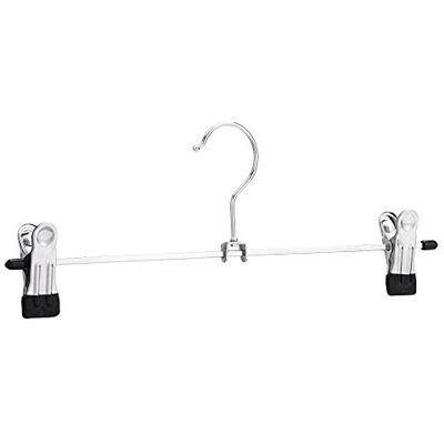 Amazon Hosen- und Rockbügel aus Metall, mit Clips, 20er-Pack, Chromfarben Amazon Hosen- und Rockbügel aus Metall, mit Clips, 20er-Pack, Chromfarben
