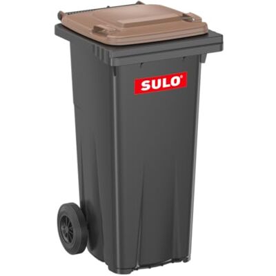 Sulo Mülltonne MGB 120 grau mit braunem Deckel 120 Liter Fassungsvermögen Sulo Mülltonne MGB 120 grau mit braunem Deckel 120 Liter Fassungsvermögen