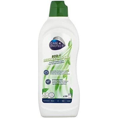 CARE + PROTECT – Ökologisches Gechirrspüler-Gel/hypoallergen/tierversuchsfrei/biologisch abbaubar/Geschirrspülmittel, Entfetter und Klarspüler / 650 ml/bis zu 38 Spülgänge CARE + PROTECT – Ökologisches Gechirrspüler-Gel/hypoallergen/tierversuchsfrei/biologisch abbaubar/Geschirrspülmittel, Entfetter und Klarspüler / 650 ml/bis zu 38 Spülgänge