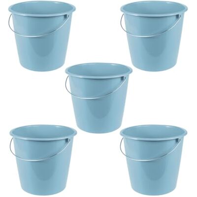keeeper Erik 5X Eimer mit Metallbügel, 10 l, Polypropylen, 28,5 x 28,5 x 26 cm, Nordic Blue keeeper Erik 5X Eimer mit Metallbügel, 10 l, Polypropylen, 28,5 x 28,5 x 26 cm, Nordic Blue
