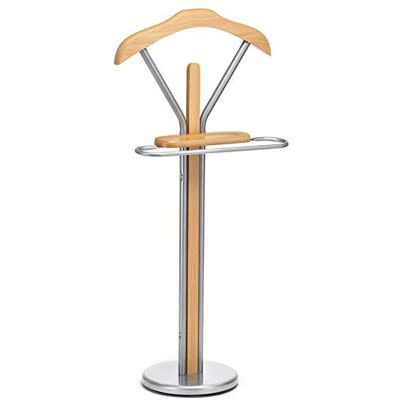 IDIMEX Herrendiener Stummer Damen Diener Kleiderbutler Kleiderständer Fabio mit Kleiderbügel, Hosenbügel, kleine Ablage in buchefarben IDIMEX Herrendiener Stummer Damen Diener Kleiderbutler Kleiderständer Fabio mit Kleiderbügel, Hosenbügel, kleine Ablage in buchefarben