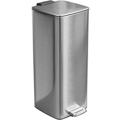 Amig Mülleimer mit Pedal 30 Liter Mod. Artvin Chrom Hygienische, freihändige Öffnung 27 x 36 x 65 cm Verchromter Edelstahl Kücheneimer mit hermetisch schließendem Deckel Amig Mülleimer mit Pedal 30 Liter Mod. Artvin Chrom Hygienische, freihändige Öffnung 27 x 36 x 65 cm Verchromter Edelstahl Kücheneimer mit hermetisch schließendem Deckel