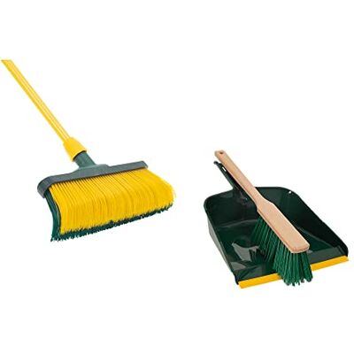Novaliv Krallenbesen Set 30 cm Holz mit Teleskopstiel gebogenen Borsten mit Kehrgarnitur Gartenbesen Straßenbesen Kehrbesen (Besen + Kehrschaufel Set Langstiel, 30 cm) Novaliv Krallenbesen Set 30 cm Holz mit Teleskopstiel gebogenen Borsten mit Kehrgarnitur Gartenbesen Straßenbesen Kehrbesen (Besen + Kehrschaufel Set Langstiel, 30 cm)