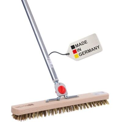 BawiTec XXL Schrubber 40cm Breit mit 4-Loch-System Alustiel Stiel Harte Borsten Aluminiumstiel, Harte Union-Mix-Borsten, Braun, Bodenschrubber, Scheuerbürste BawiTec XXL Schrubber 40cm Breit mit 4-Loch-System Alustiel Stiel Harte Borsten Aluminiumstiel, Harte Union-Mix-Borsten, Braun, Bodenschrubber, Scheuerbürste