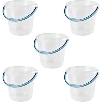 keeeper mika 5X Eimer mit integrierter Mess-Skala und ergonomischem Griff, 10 l, Natur-Transparent keeeper mika 5X Eimer mit integrierter Mess-Skala und ergonomischem Griff, 10 l, Natur-Transparent