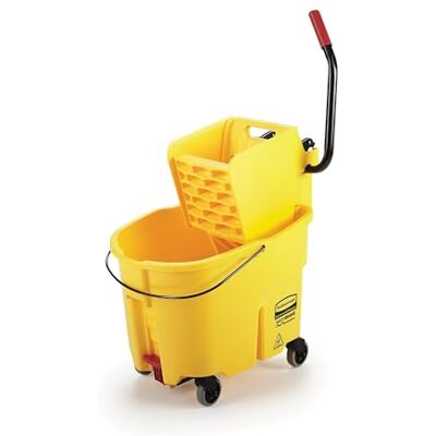 Rubbermaid Commercial Products Rubbermaid Commercial WaveBrake 2.0 Wischeimer und Auswringer mit Fußpedalablauf, Gelb, für professionelle, industrielle und geschäftliche Hochleistungsbodenreinigung/Wischen, 35 Qt Rubbermaid Commercial Products Rubbermaid Commercial WaveBrake 2.0 Wischeimer und Auswringer mit Fußpedalablauf, Gelb, für professionelle, industrielle und geschäftliche Hochleistungsbodenreinigung/Wischen, 35 Qt