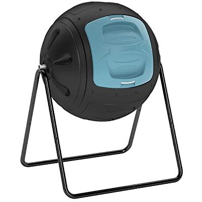 SQUEEZE master Multifunktionaler 130 Liter Tumbling Komposter für den Gartenabfall und Küchenabfälle Komposteimer mit benutzerfreundlichen Ablassstopfen zum Sammeln von Flüssigkeit SQUEEZE master Multifunktionaler 130 Liter Tumbling Komposter für den Gartenabfall und Küchenabfälle Komposteimer mit benutzerfreundlichen Ablassstopfen zum Sammeln von Flüssigkeit