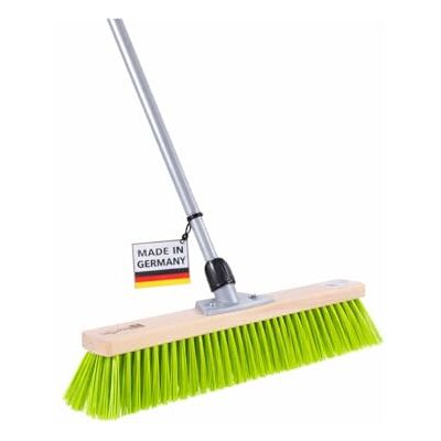 BawiTec Profi Gartenbesen Besen 50cm mit Teleskopstiel Stiel neon-grüne Borsten Formstabile und Robuste Elaston-Borsten, Neon-Grün, Straßenbesen für Garten, Haus und Hof BawiTec Profi Gartenbesen Besen 50cm mit Teleskopstiel Stiel neon-grüne Borsten Formstabile und Robuste Elaston-Borsten, Neon-Grün, Straßenbesen für Garten, Haus und Hof
