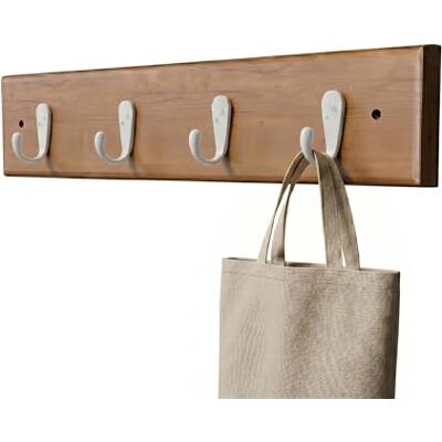 Amig Wandgarderobe Mehrfach 440 x 70 x 53 mm Aufhänger in Akazie/Weiß Hergestellt aus HOLZ + ZAMAK. Mod. CM36 Amig Wandgarderobe Mehrfach 440 x 70 x 53 mm Aufhänger in Akazie/Weiß Hergestellt aus HOLZ + ZAMAK. Mod. CM36