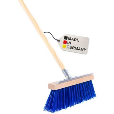 BawiTec Spezieller Winterbesen Schneebesen Lange Blaue Borsten mit Stiel Holzstiel Extra Lange Borsten, Breite 35cm, Mit Metall-Kratzkante, Mit Gerätestiel, Für Schnee Winterdienst BawiTec Spezieller Winterbesen Schneebesen Lange Blaue Borsten mit Stiel Holzstiel Extra Lange Borsten, Breite 35cm, Mit Metall-Kratzkante, Mit Gerätestiel, Für Schnee Winterdienst