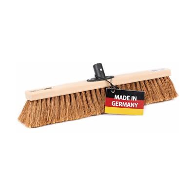 BawiTec Saalbesen weiche Kokos Borsten 50cm Breit Besen ohne Stiel QuickFix QuickFix-Stielhalterung, Für Innen und Außen, Für Standardstiele, Naturfaser-Kokos BawiTec Saalbesen weiche Kokos Borsten 50cm Breit Besen ohne Stiel QuickFix QuickFix-Stielhalterung, Für Innen und Außen, Für Standardstiele, Naturfaser-Kokos