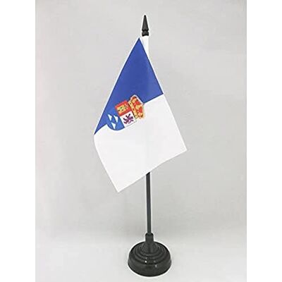 AZ FLAG Tischflagge Provinz von La Palma 15x10 cm Kunststoffsockel Für innen Kanaren Tischflagge genähte Ausführung mit verstärkten Kanten mit Kunststoffstab 100D Polyester AZ FLAG Tischflagge Provinz von La Palma 15x10 cm Kunststoffsockel Für innen Kanaren Tischflagge genähte Ausführung mit verstärkten Kanten mit Kunststoffstab 100D Polyester