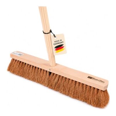 BawiTec Handwerkerbesen 40cm Kokos Borsten Besen mit Stiel 140cm Lang Stielloch Naturfaser-Kokos-Borsten, mit Stielloch und Geräte-Holzstiel BawiTec Handwerkerbesen 40cm Kokos Borsten Besen mit Stiel 140cm Lang Stielloch Naturfaser-Kokos-Borsten, mit Stielloch und Geräte-Holzstiel