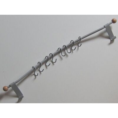 Hettich Türgarderobe Hängegarderobe, Garderobe 45x645x96, 7 Haken, Stahl, Silbergrau, 27006 Hettich Türgarderobe Hängegarderobe, Garderobe 45x645x96, 7 Haken, Stahl, Silbergrau, 27006